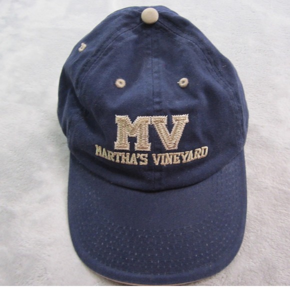 Martha's Vineyard MV Baseball Cap South Cape Dist Navy Blue Adult - Picture 1 of 7